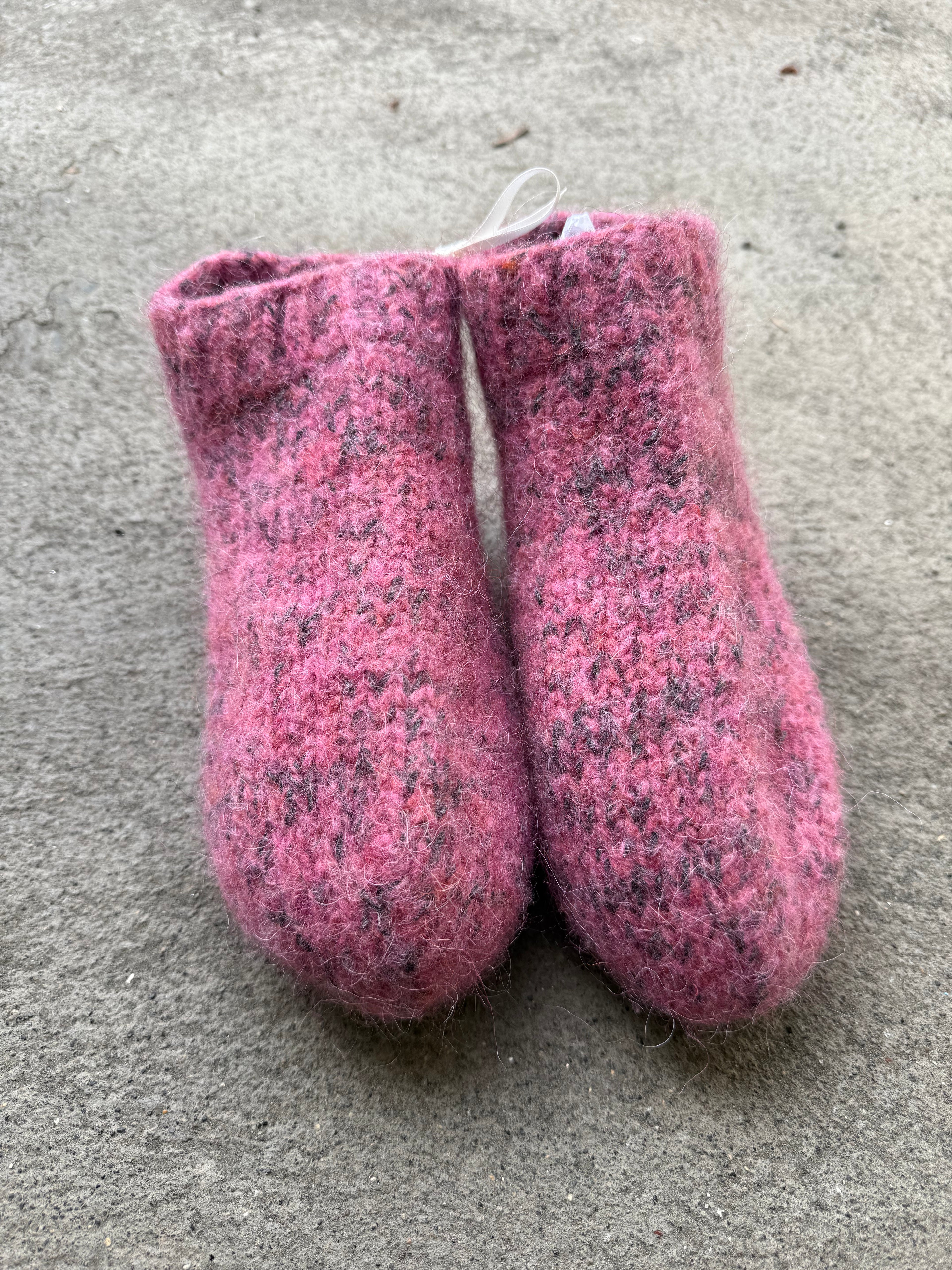 Slippers - Pink/grey