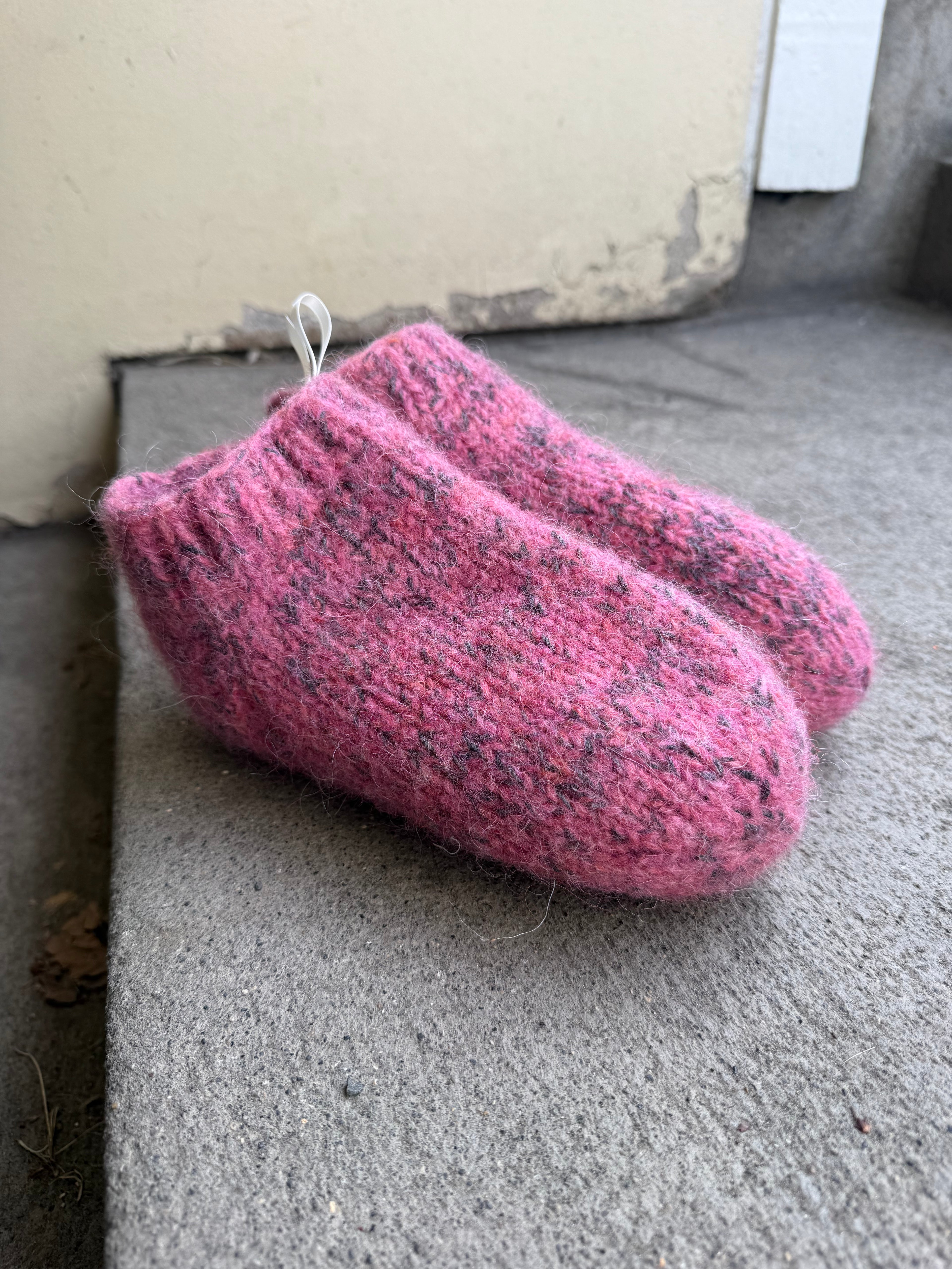 Slippers - Pink/grey