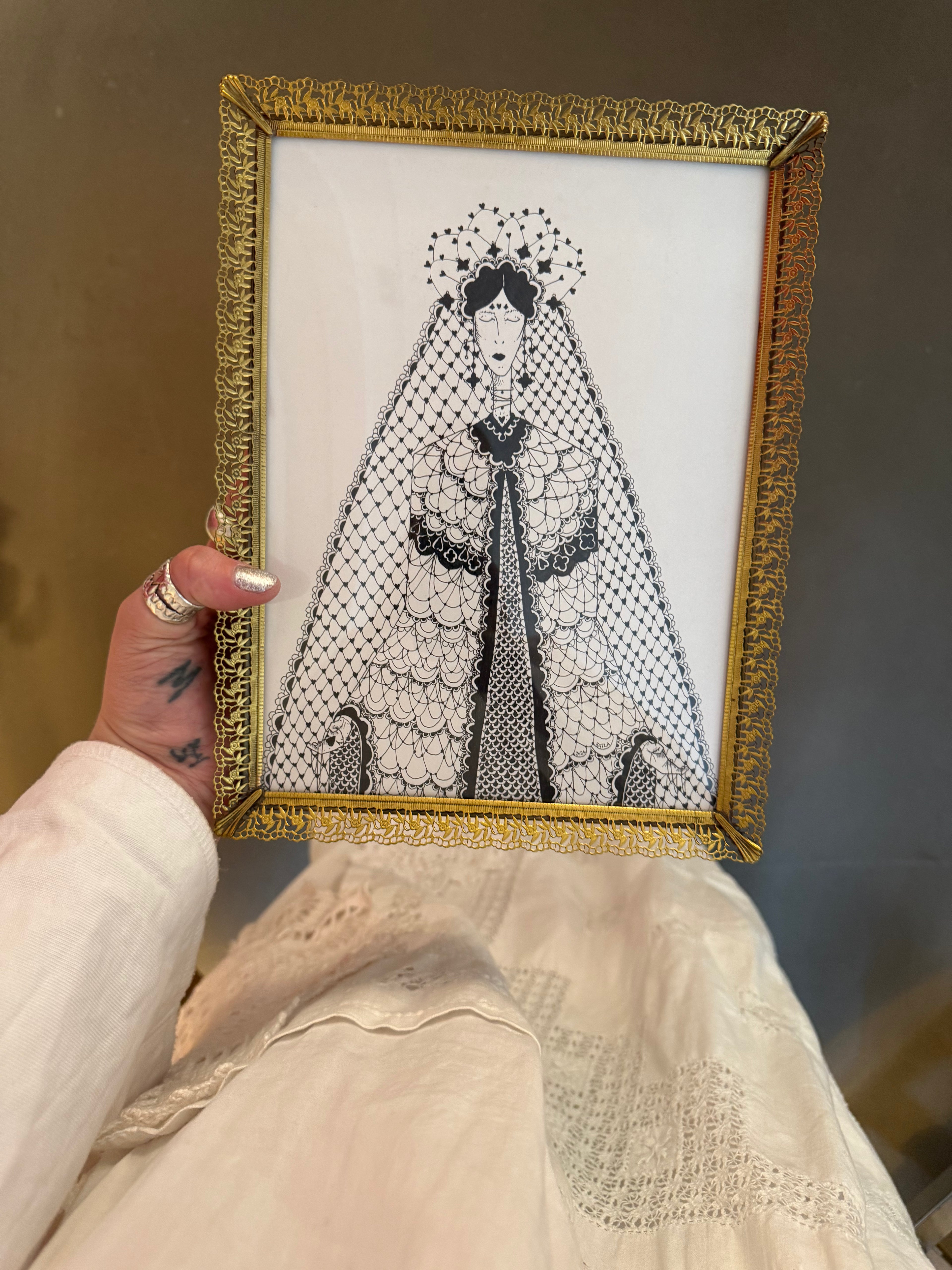 María - Original pen drawing