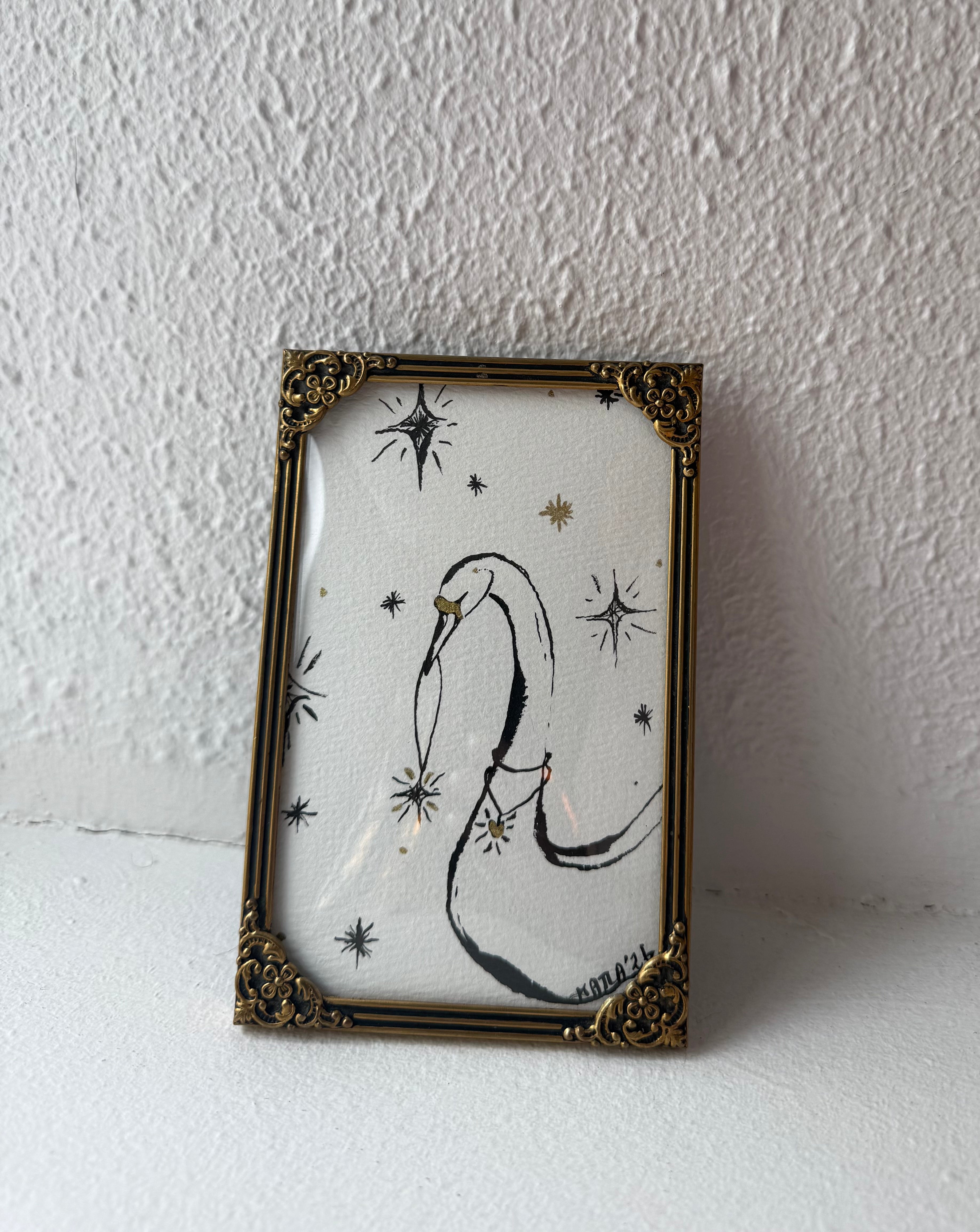 Swan - Original ink painting