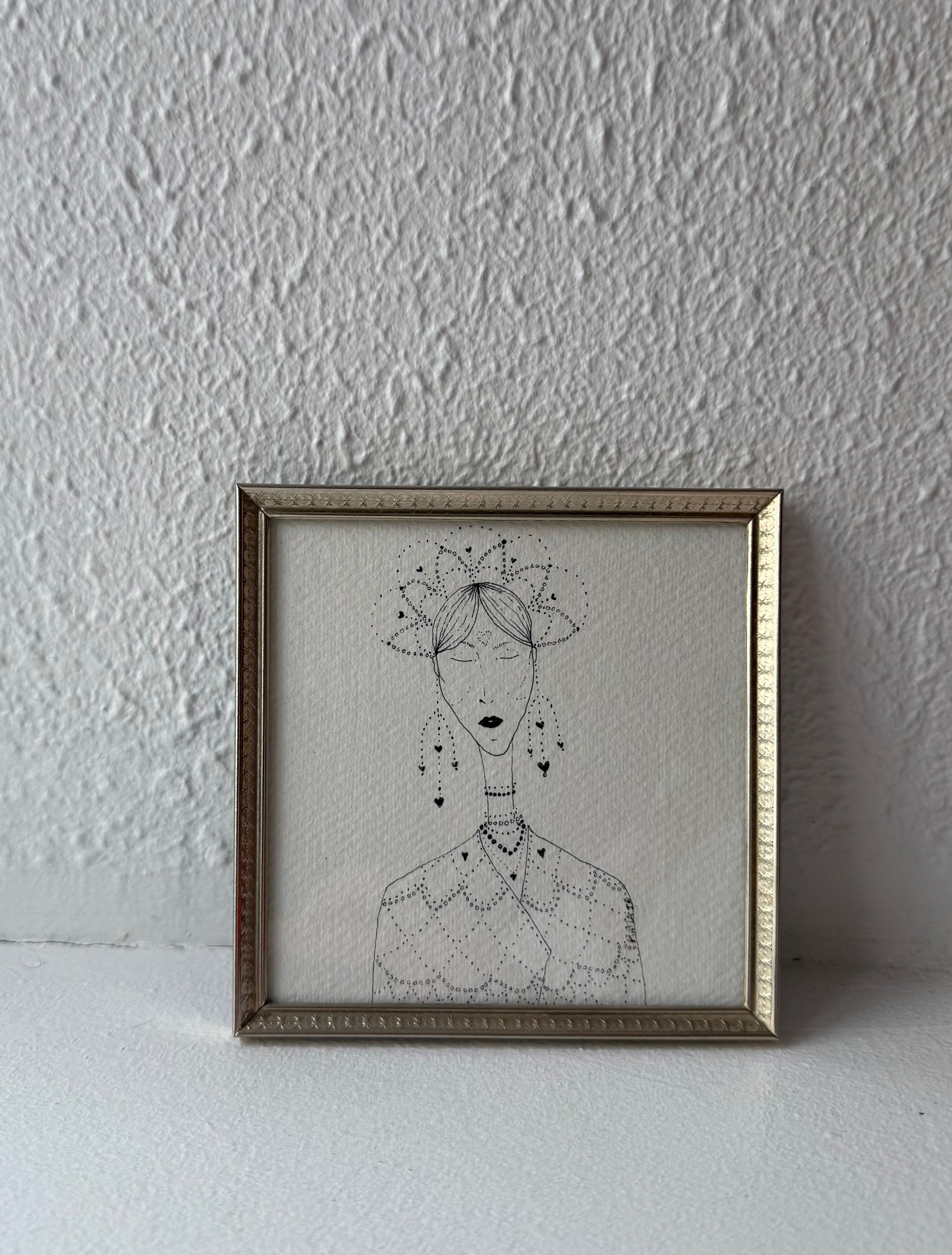 María - Original pen drawing