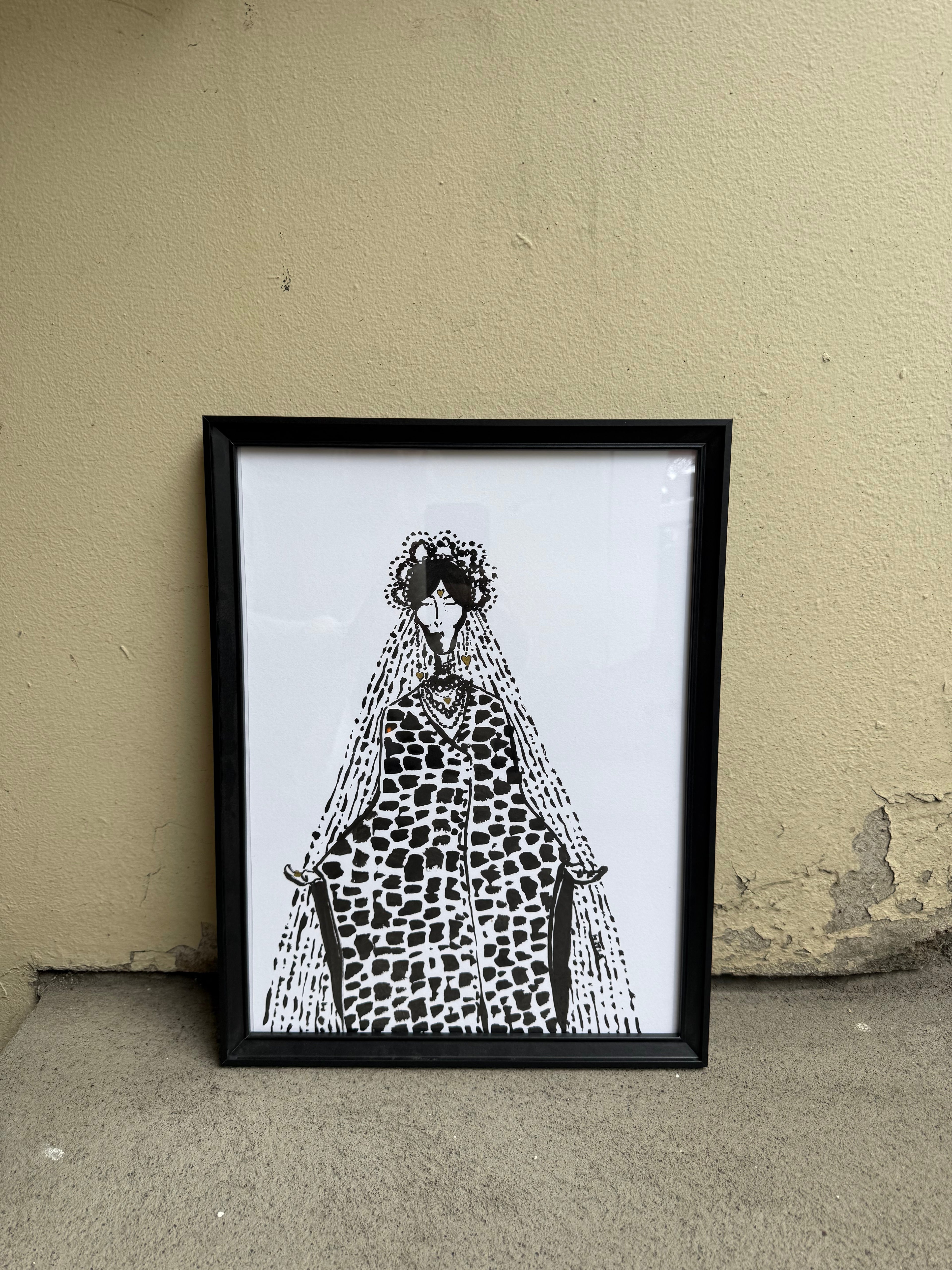 María - Original ink painting