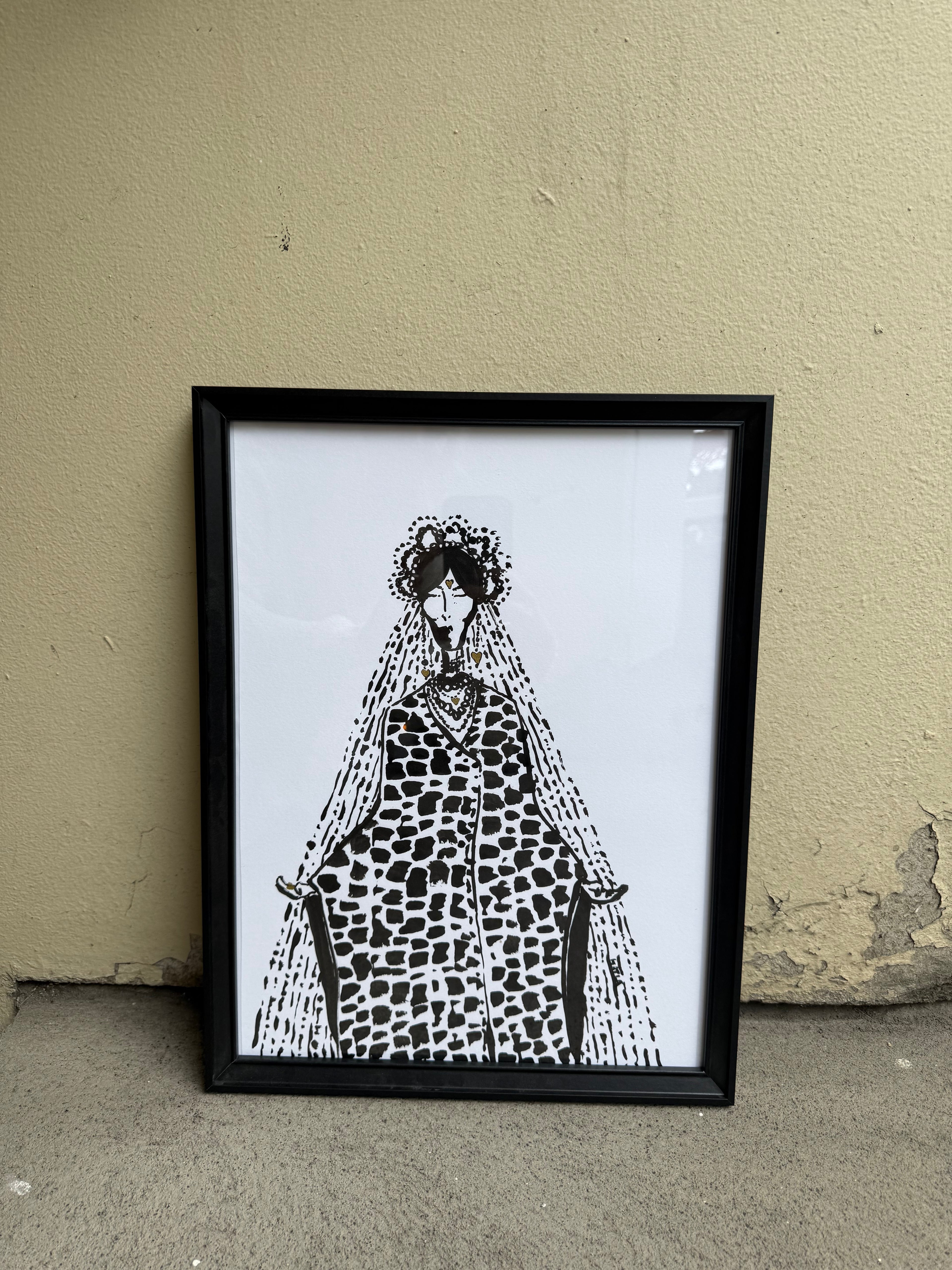 María - Original ink painting