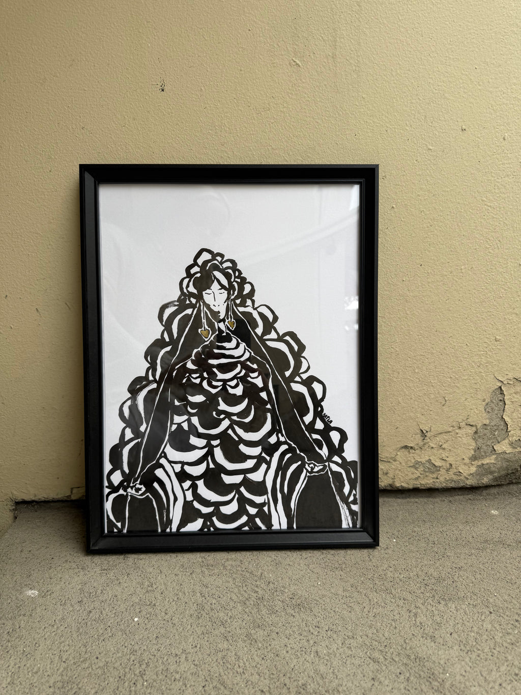 MARÍA - ORIGINAL INK PAINTING