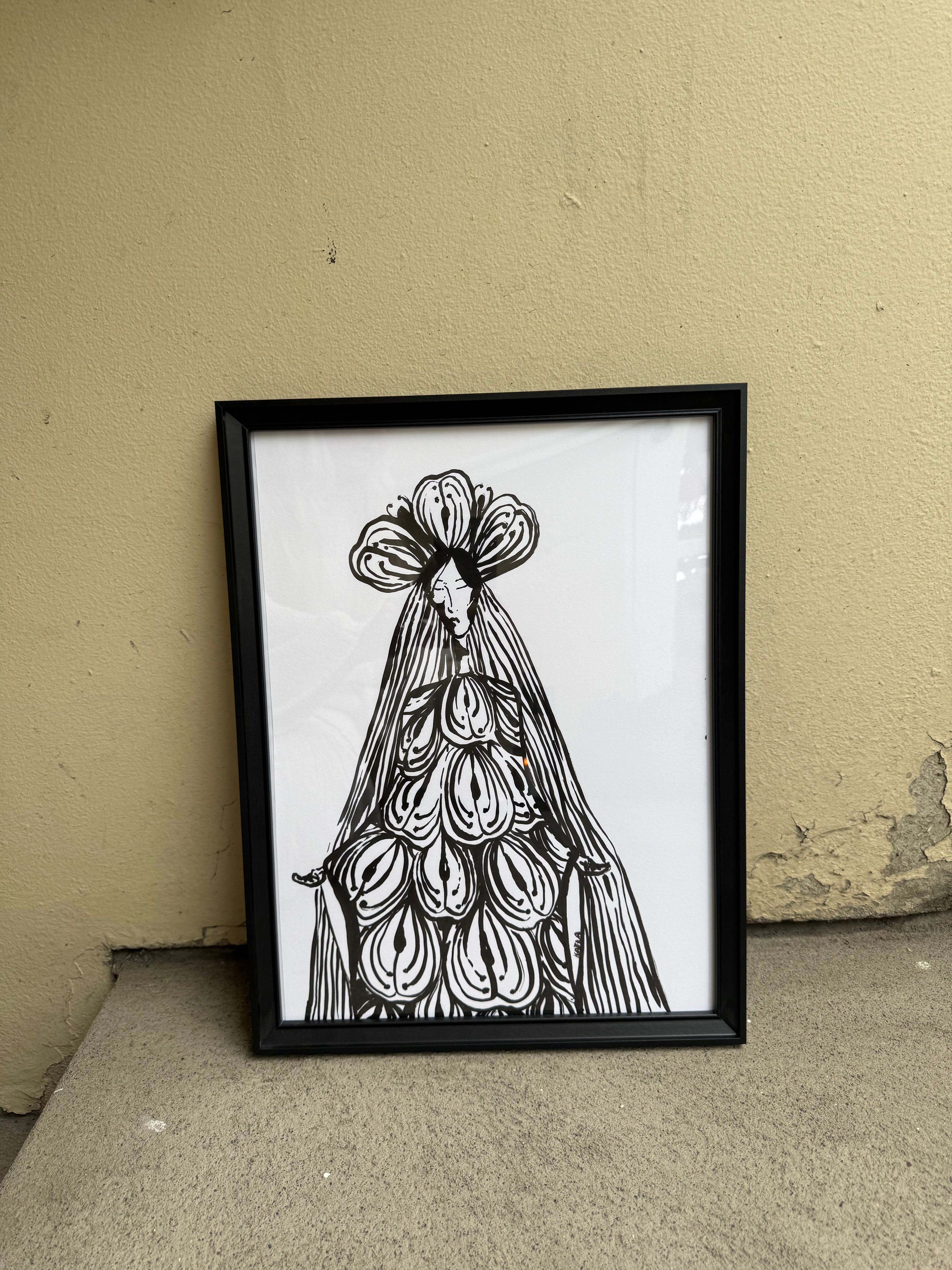MARÍA - ORIGINAL INK PAINTING