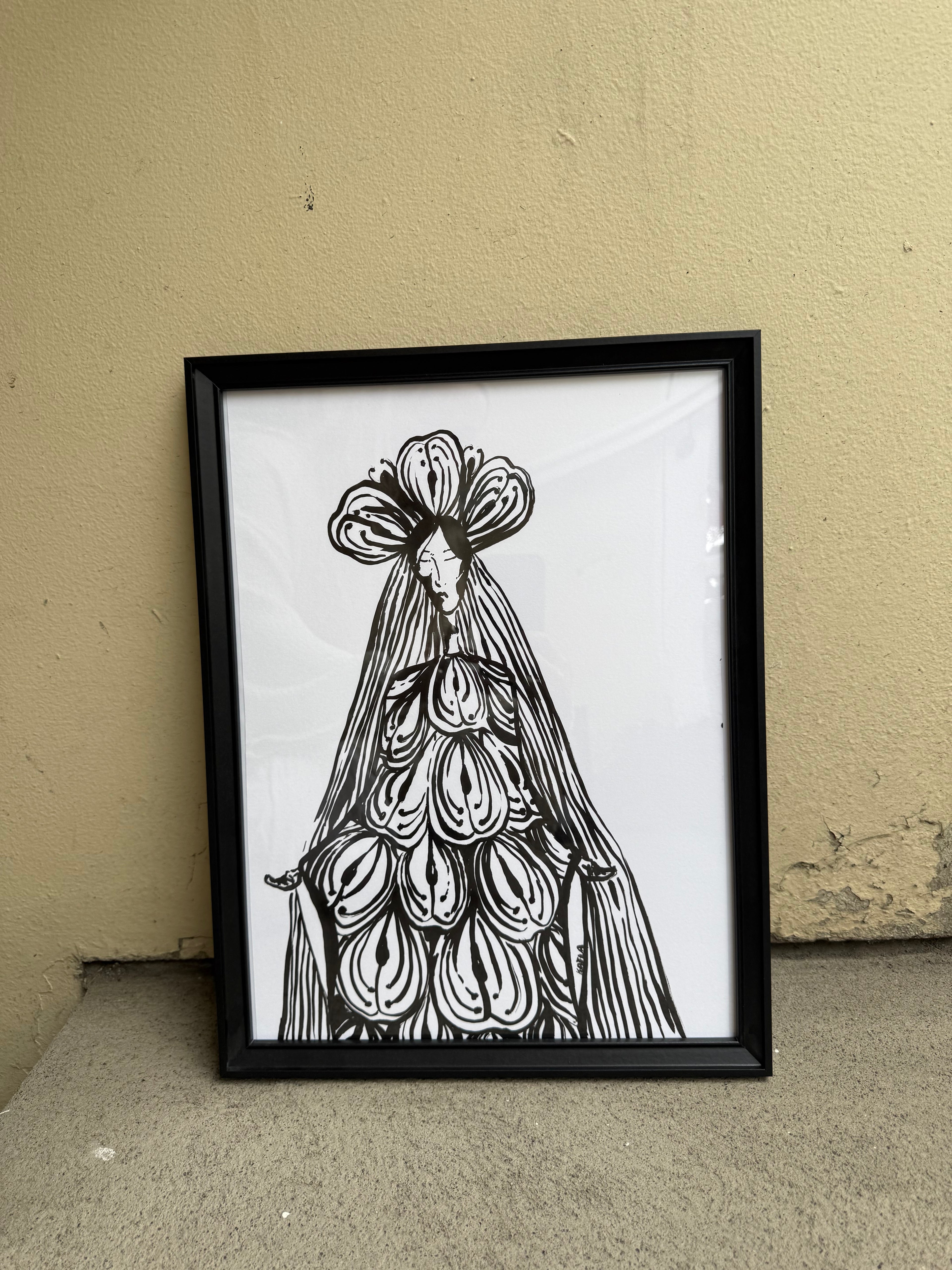 MARÍA - ORIGINAL INK PAINTING