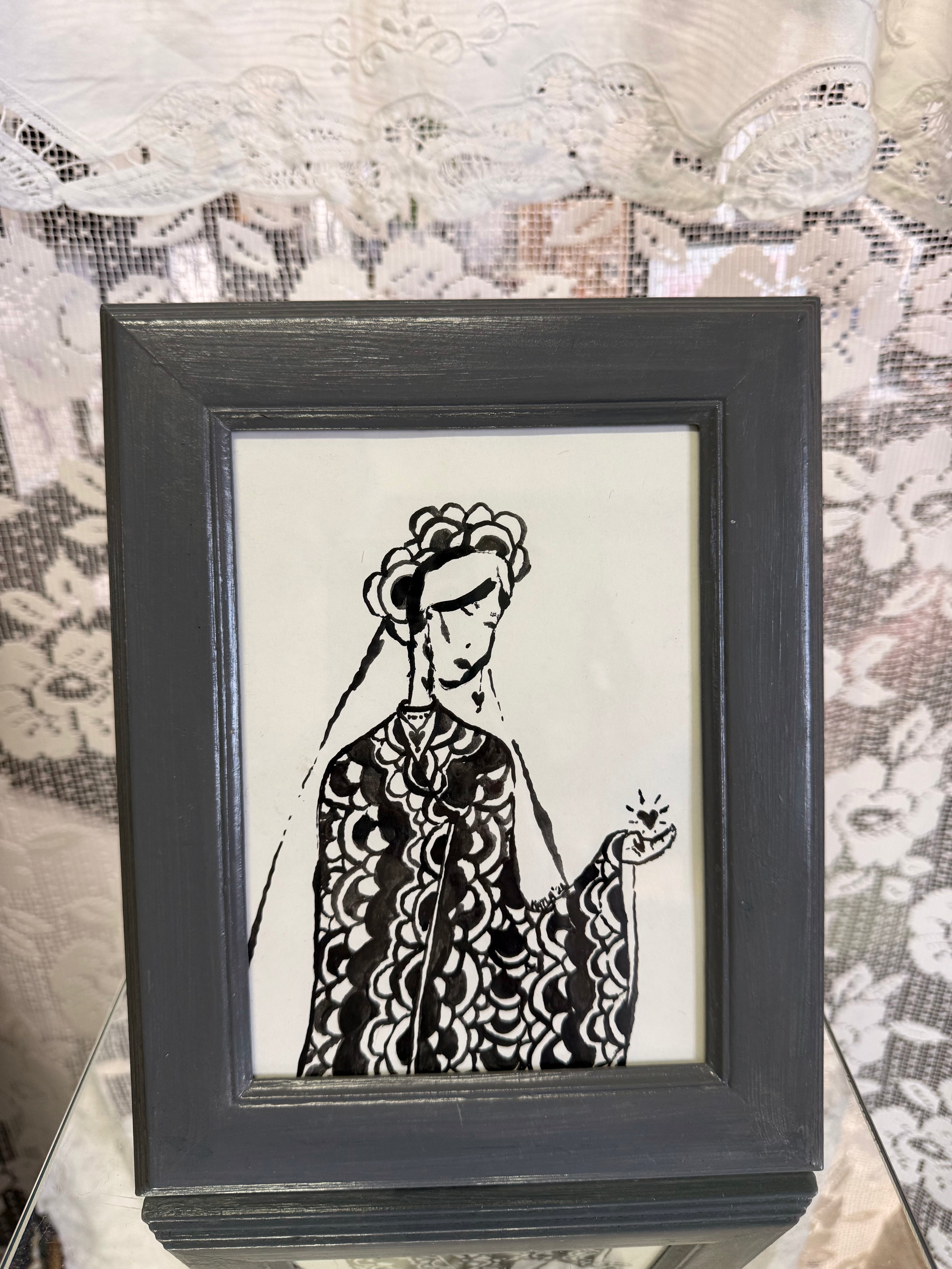 MARÍA - ORIGINAL INK PAINTING