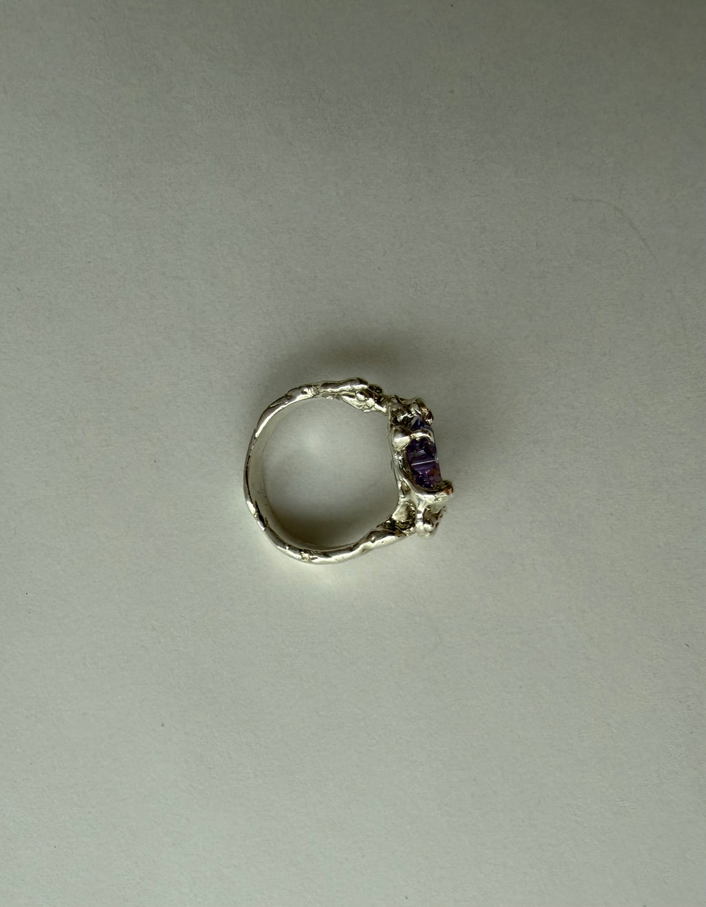 Heart ring lilac