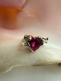 Heart ring pink