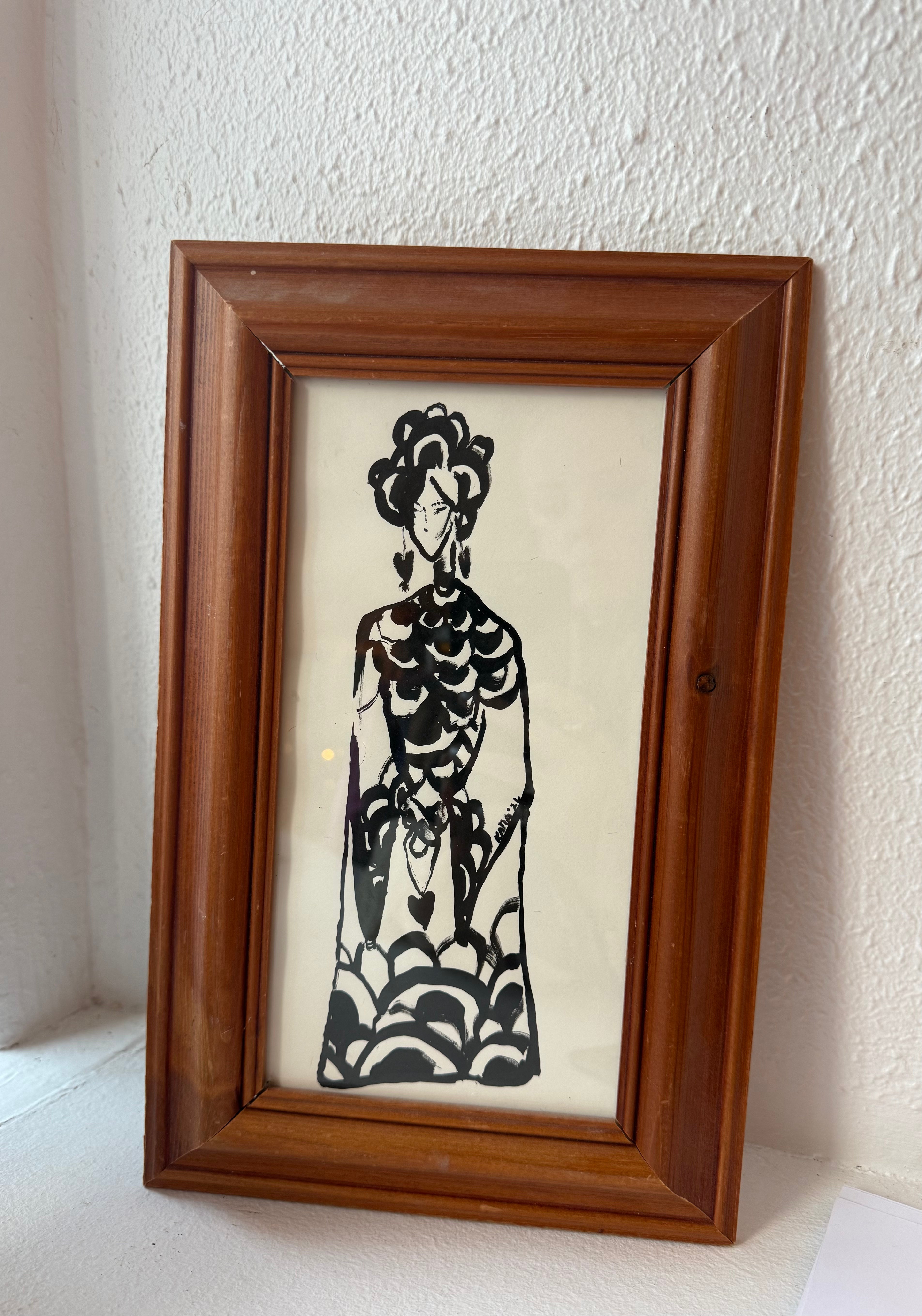 María - Original ink painting