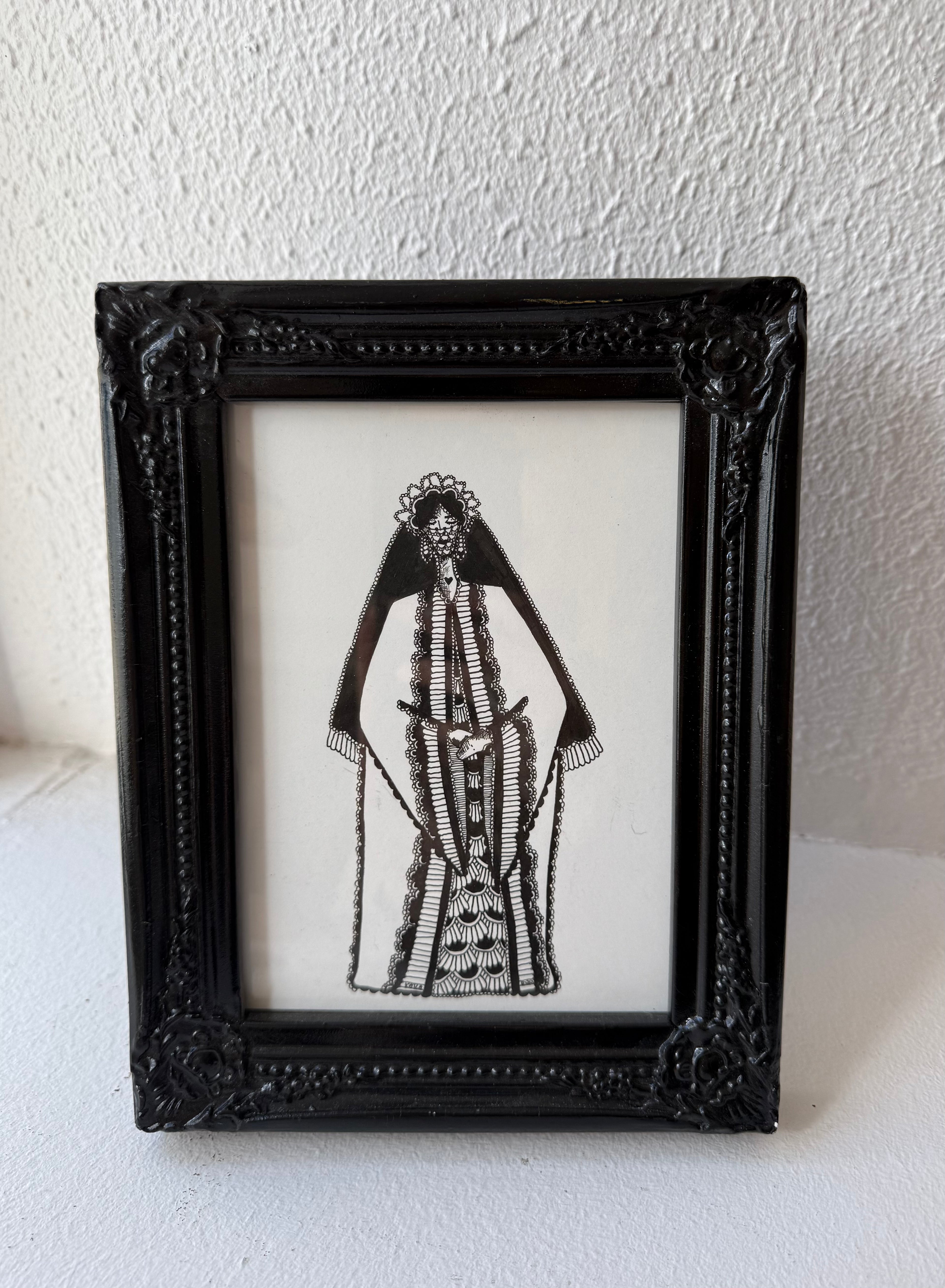 María - Original pen drawing