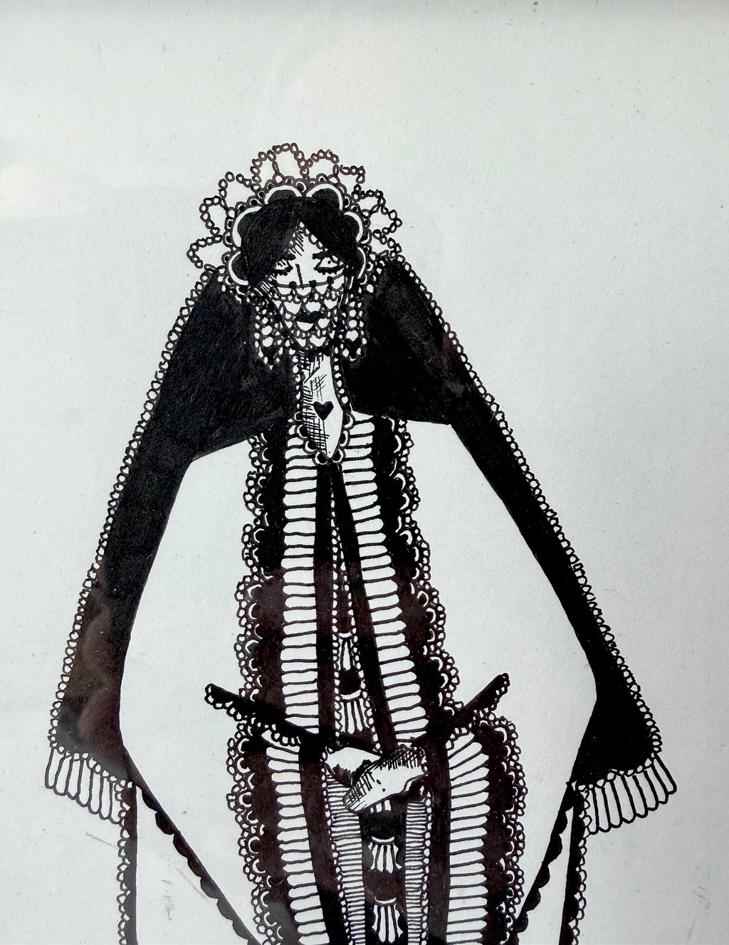 María - Original pen drawing