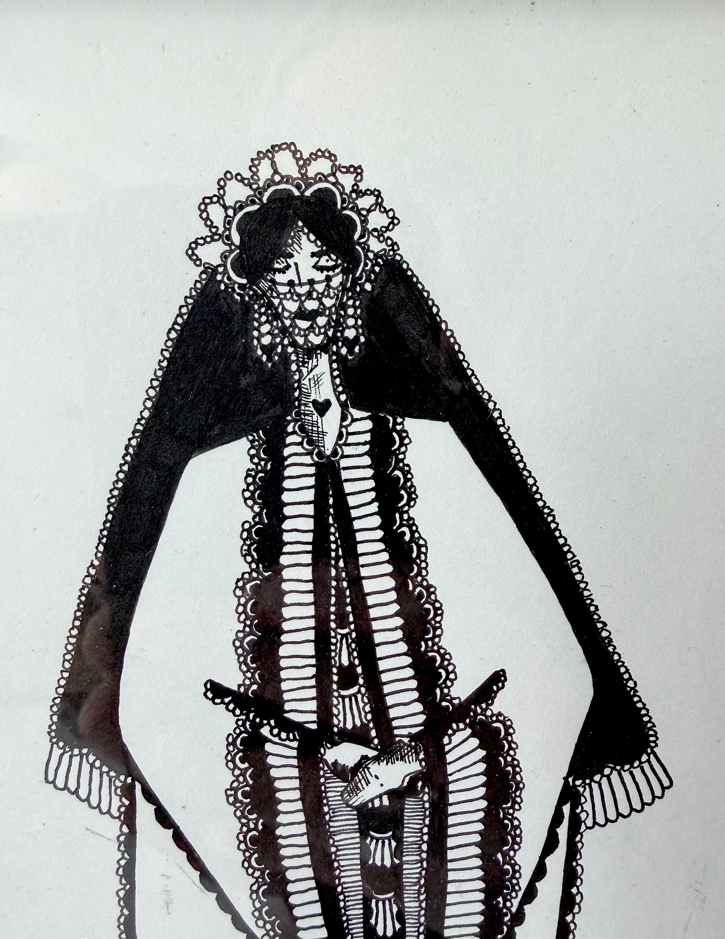 María - Original pen drawing