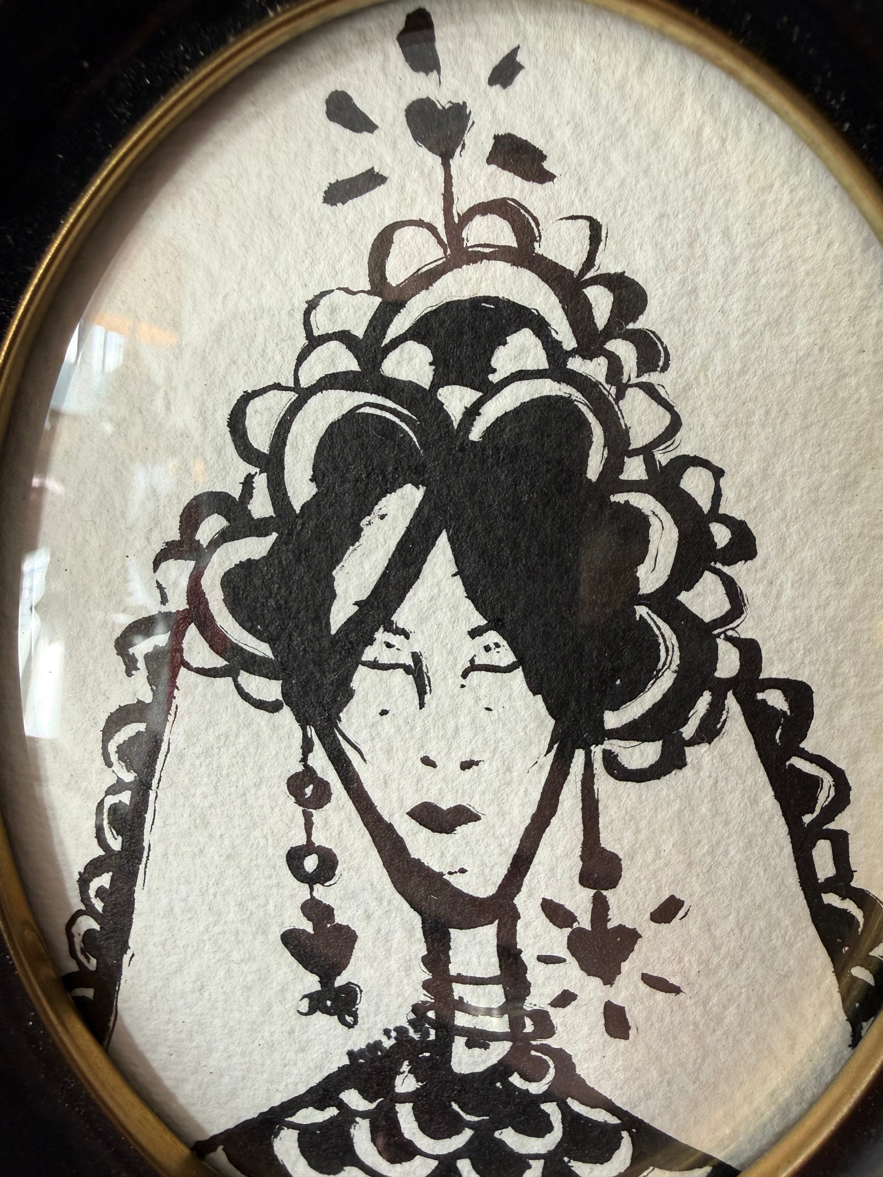 María - Original ink painting
