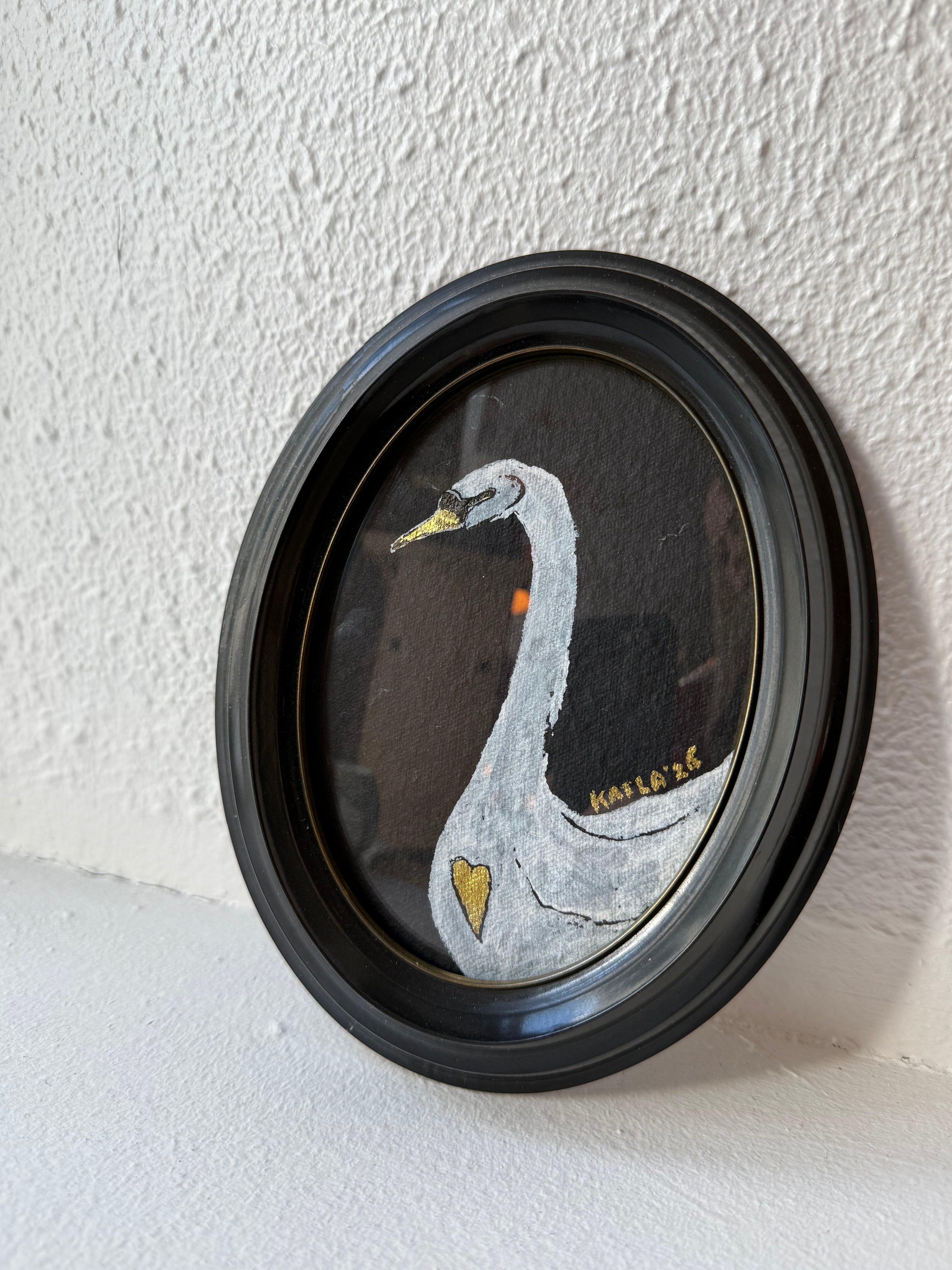Swan - Original ink painting