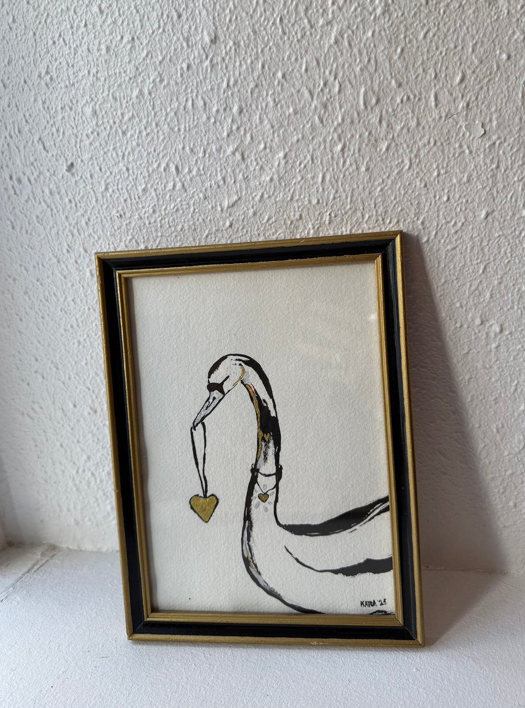 Swan - Original ink painting