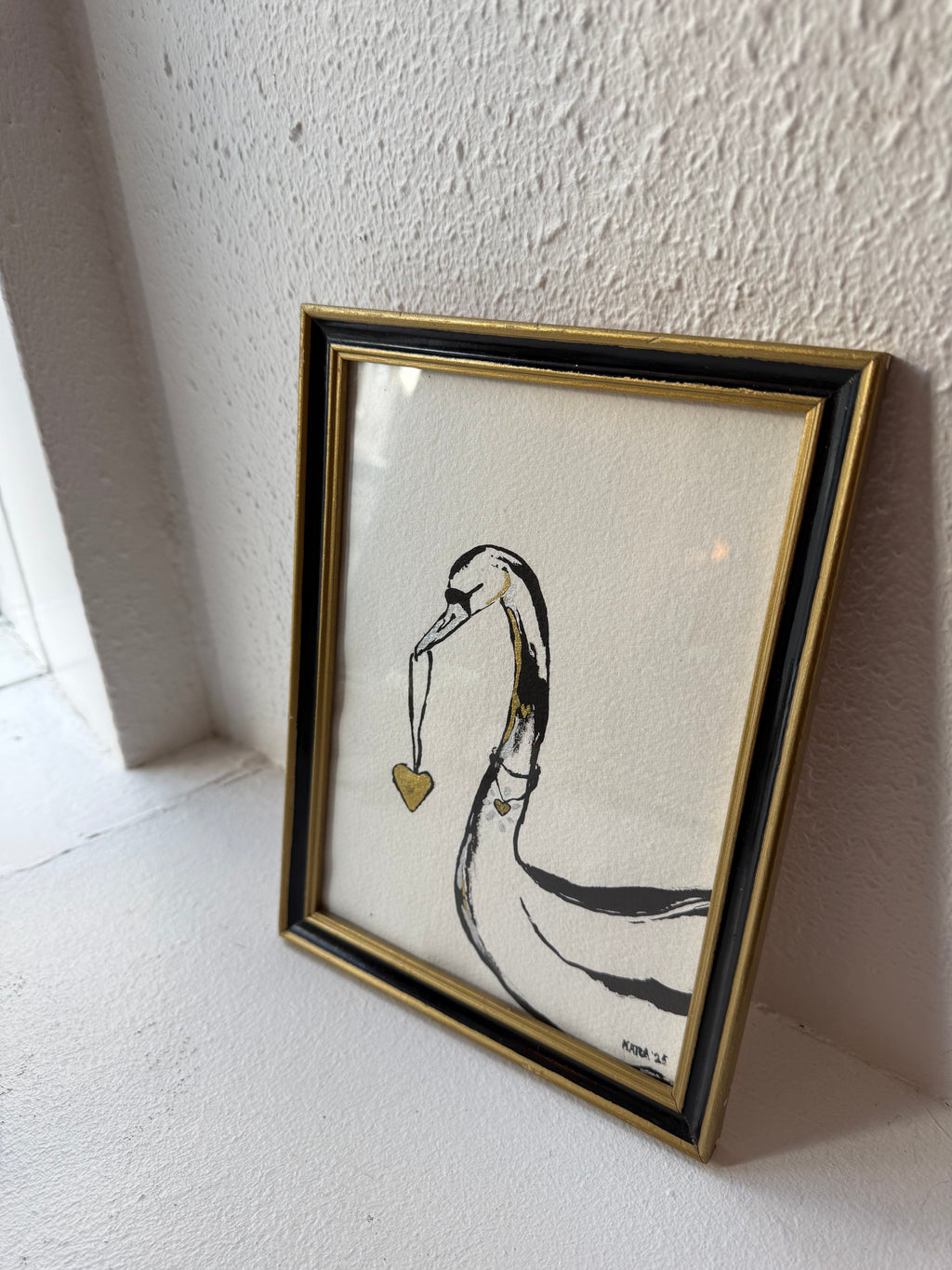 Swan - Original ink painting
