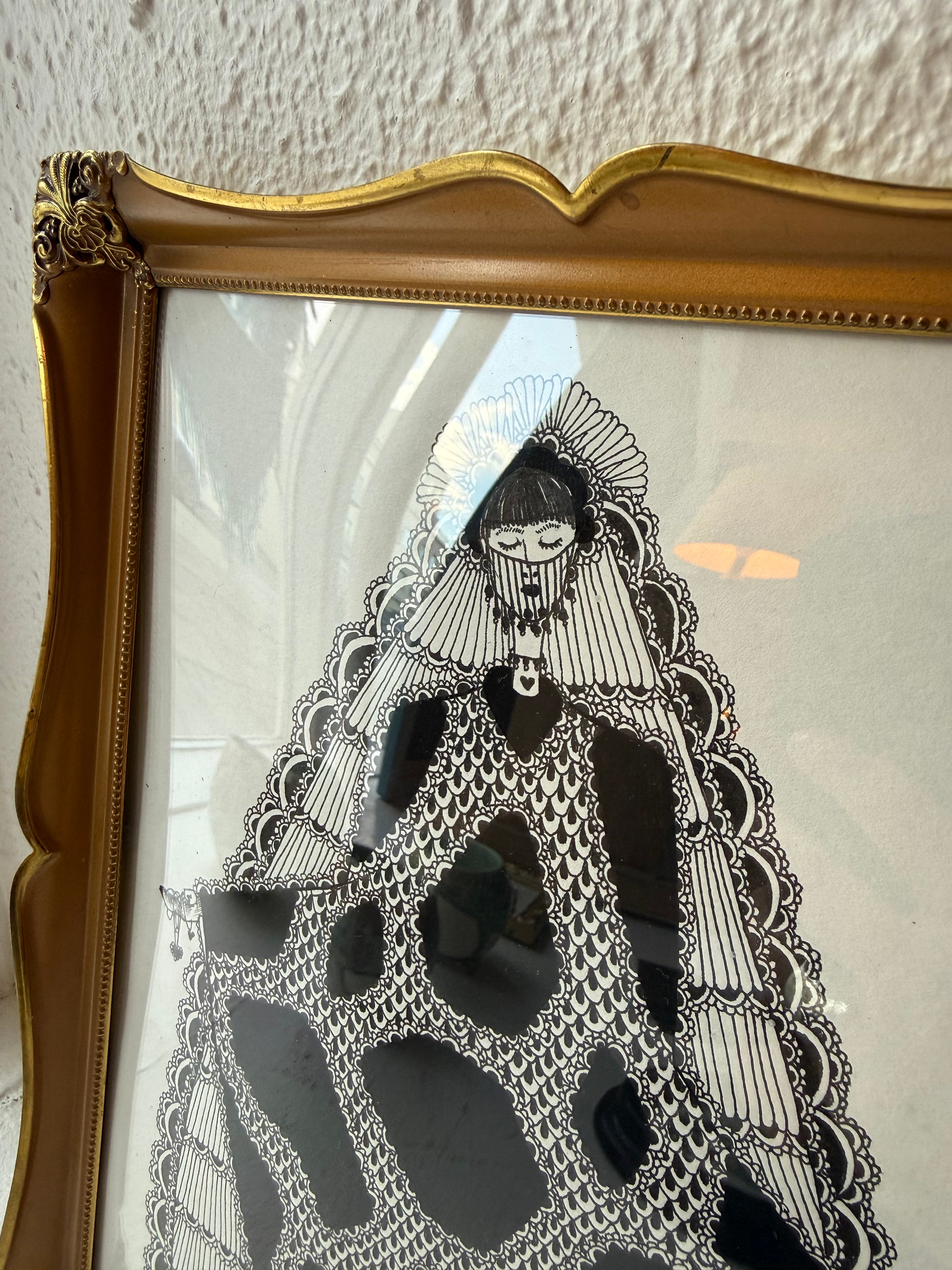 María - Original pen drawing
