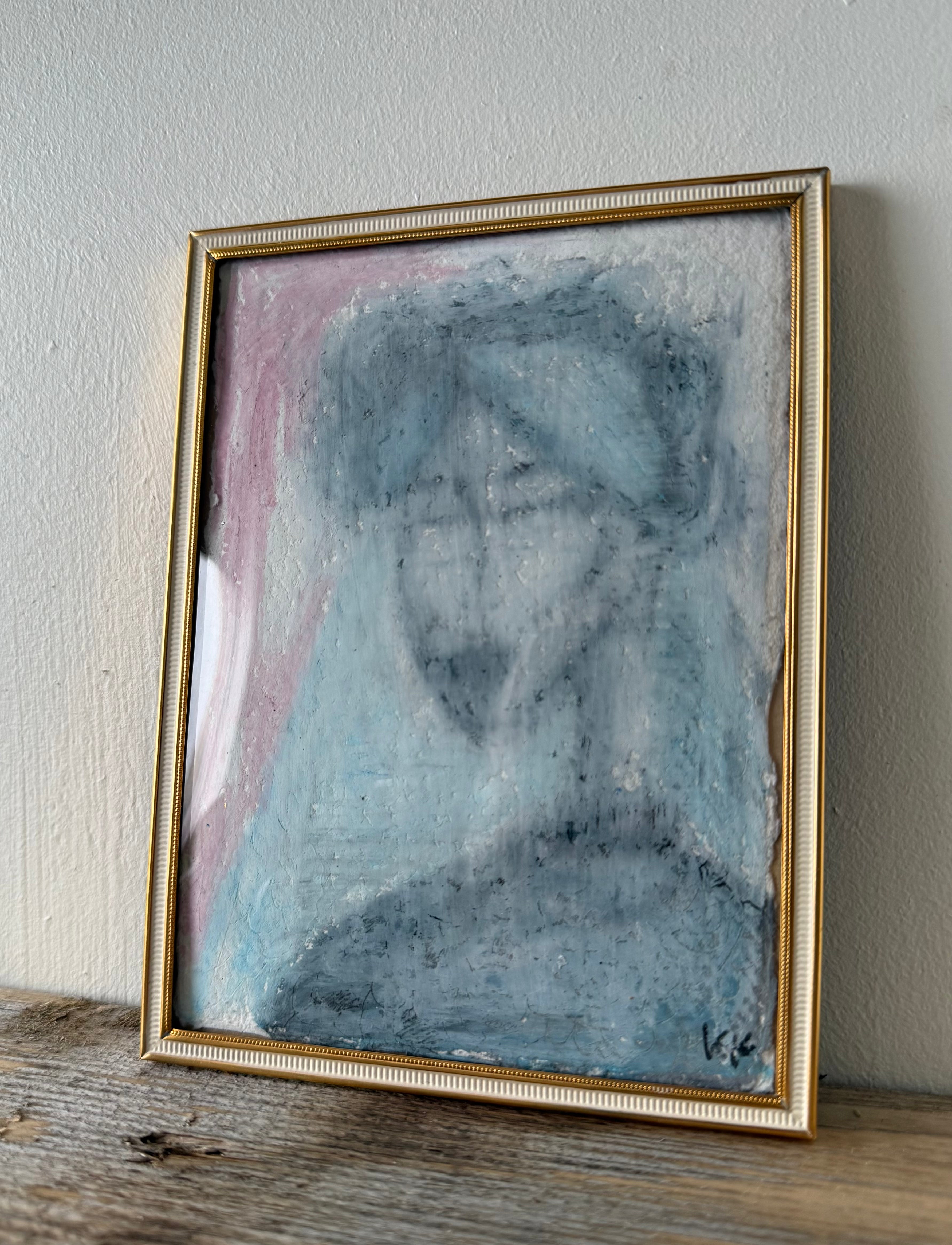 María - Original Oil pastel drawing
