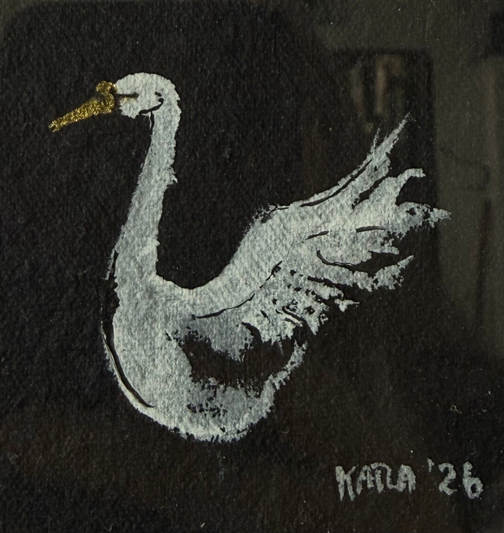 Swan - Original ink painting